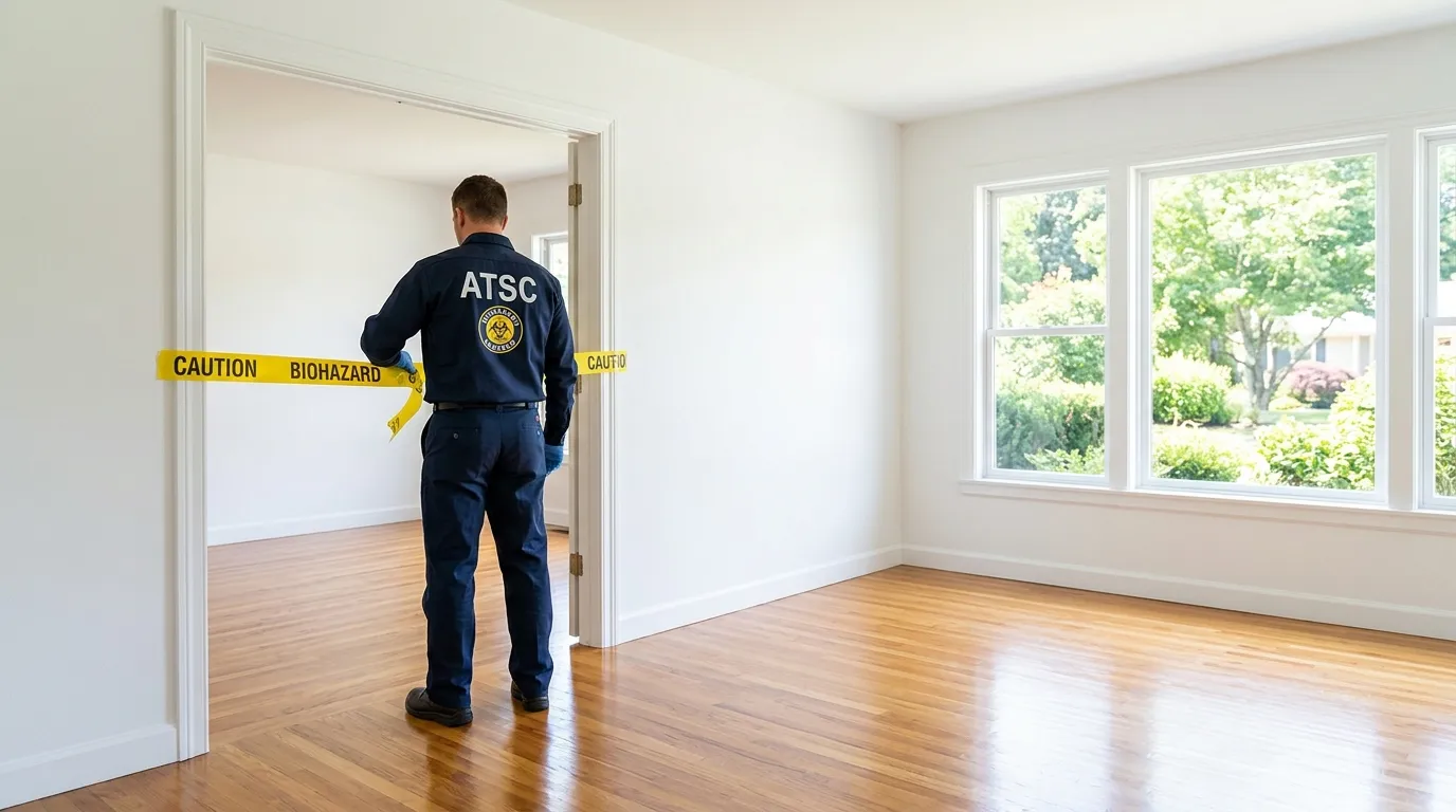 Certified biohazard cleanup crew performing Trauma Scene Cleanup in 'Ewa Gentry